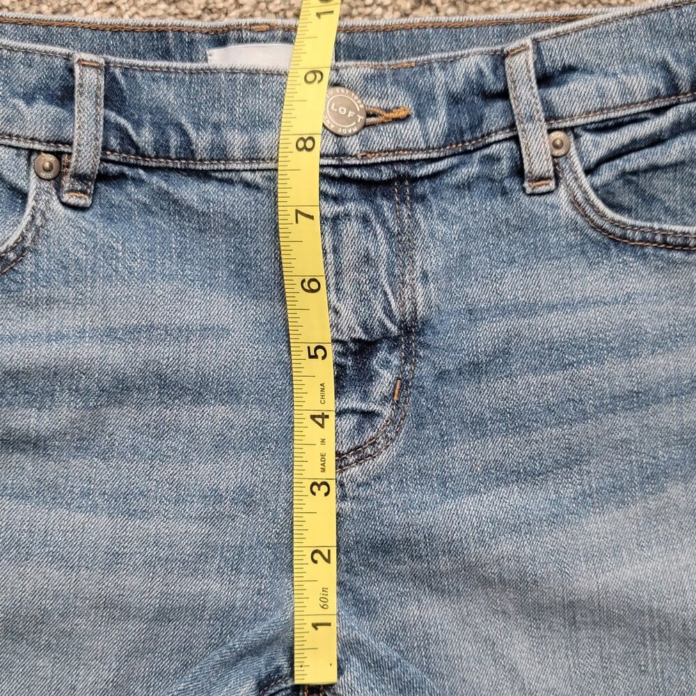 LOFT Light Blue Jean Shorts - Picture 6 of 9